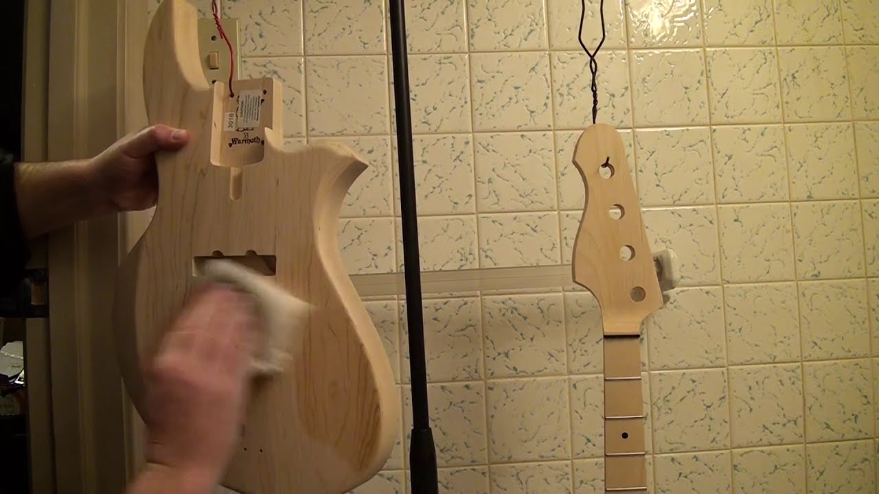 Alto Bass Build 02 -- Cleaning With Mineral Spirits