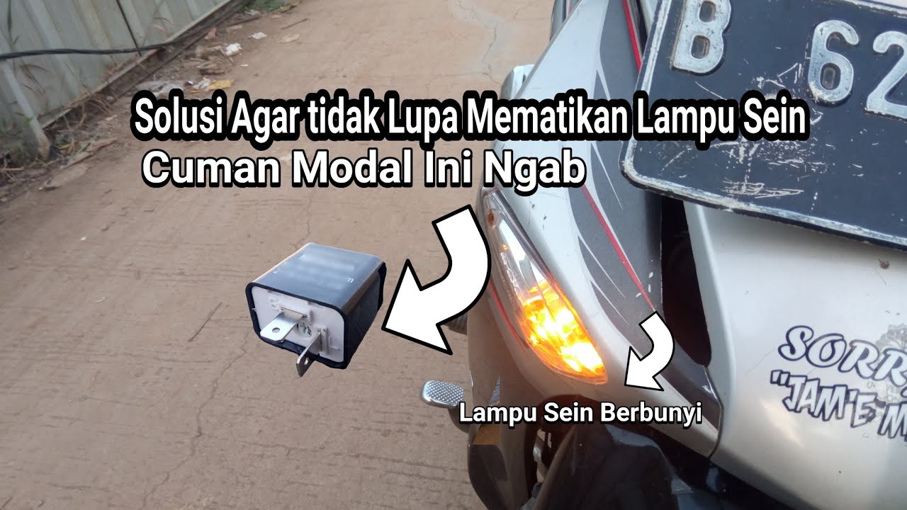 SOLUSI AGAR TIDAK LUPA MEMATIKAN LAMPU SEIN | Pasang Flahser Sein Bunyi Di Honda Supra 125 Old!