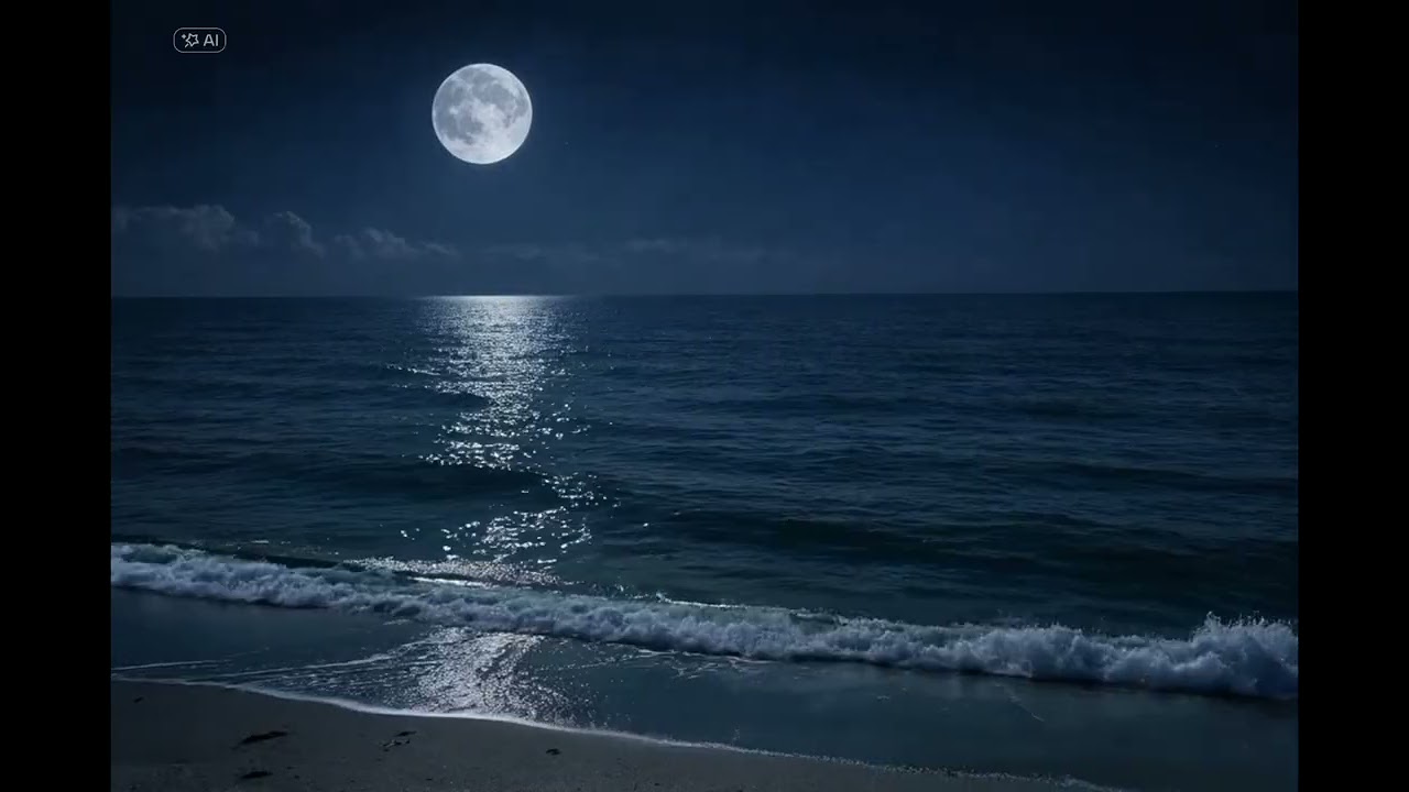 Fall Asleep in 10 Minutes 🌊 Deep Night Ocean Waves