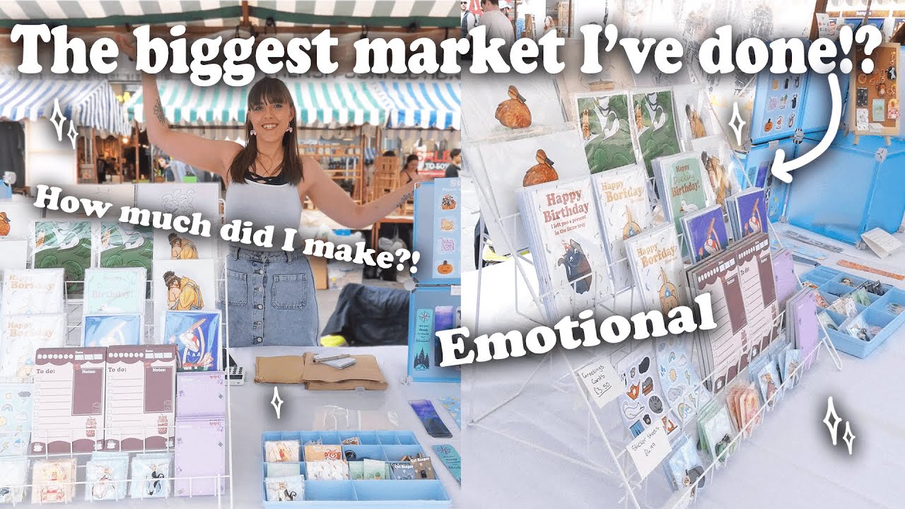 Selling My Products At A HUGE Market With Results! *I Cried* ☆ Growing My Small Business.