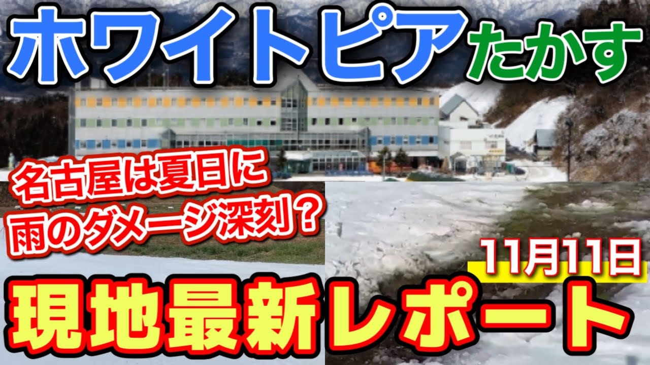 【猛暑再び】えっ待って❗️下まで滑れる？ホワイトピア限界ギリギリ現地最新レポート/今年もシーズンがやってきた