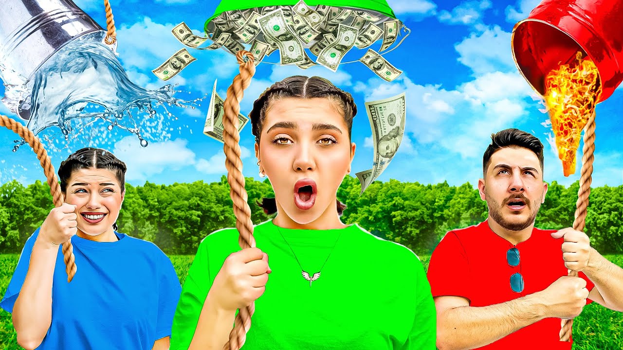 تحدي لا تختار السطل الغلط 🪣نهاية مؤلمة 😱