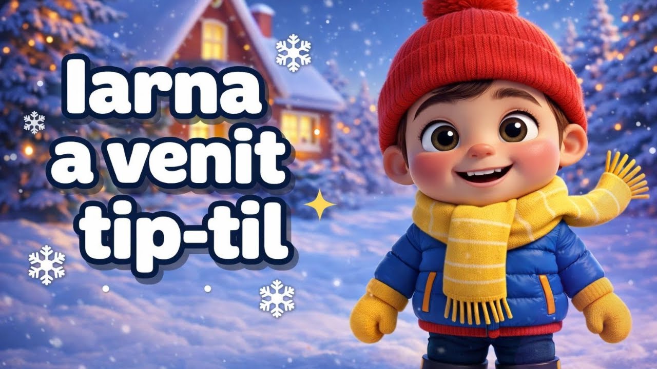 Iarna a venit tip-til ❄️⛄ Cântecel de iarnă pentru copii ⭐ Zăpadă și joacă ❤️ TraLaPici