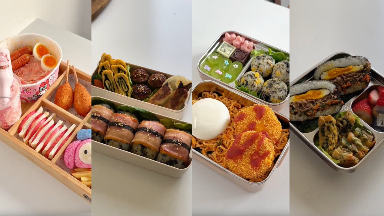 ASMR Lunchbox Cooking & Packing | TikTok Cooking Compilation