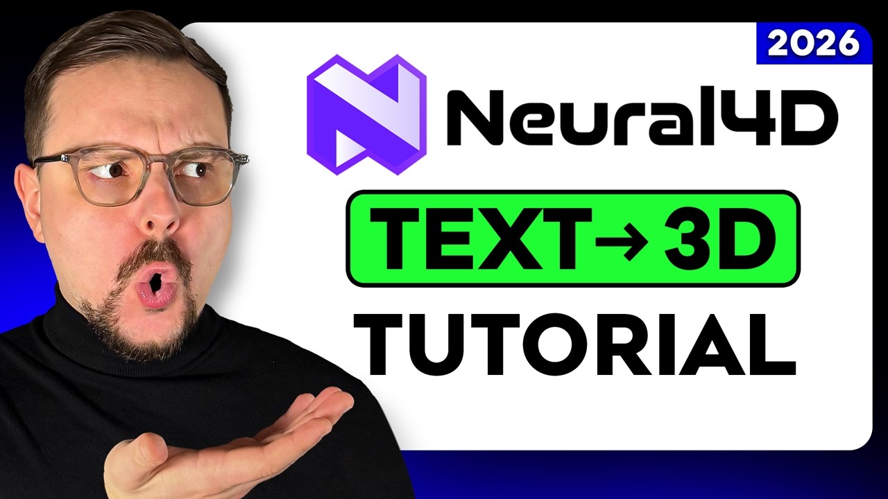 Как создавать 3D-модели с помощью ИИ | Учебное пособие по Neural4D AI - 2026