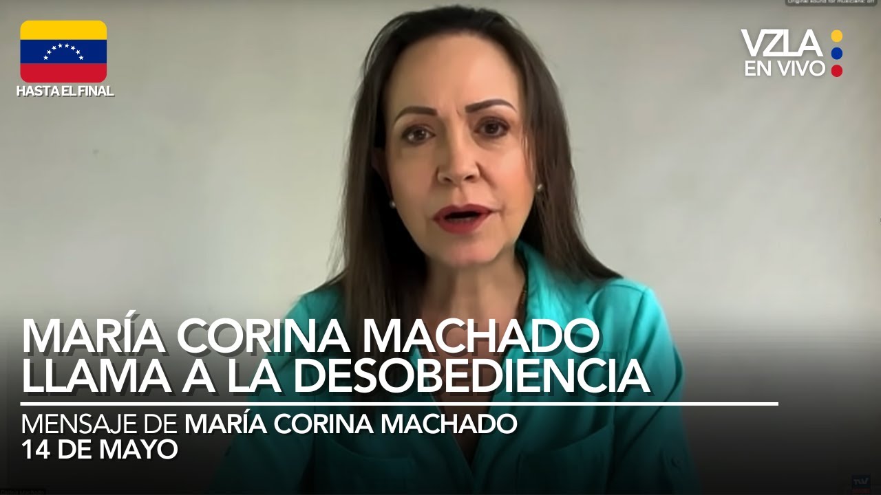 🔴 María Corina Machado llama a desobedecer al régimen y no votar el 25M #venezuela hoy
