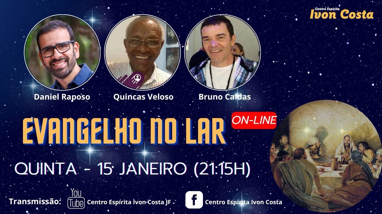 EVANGELHO NO LAR (on line) – 15/01/2026 (21:15h)