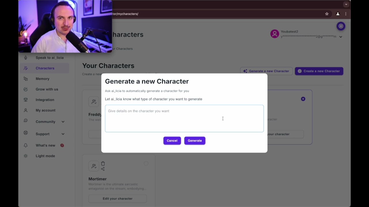 [How to customise ai_licia] Creating your first Character