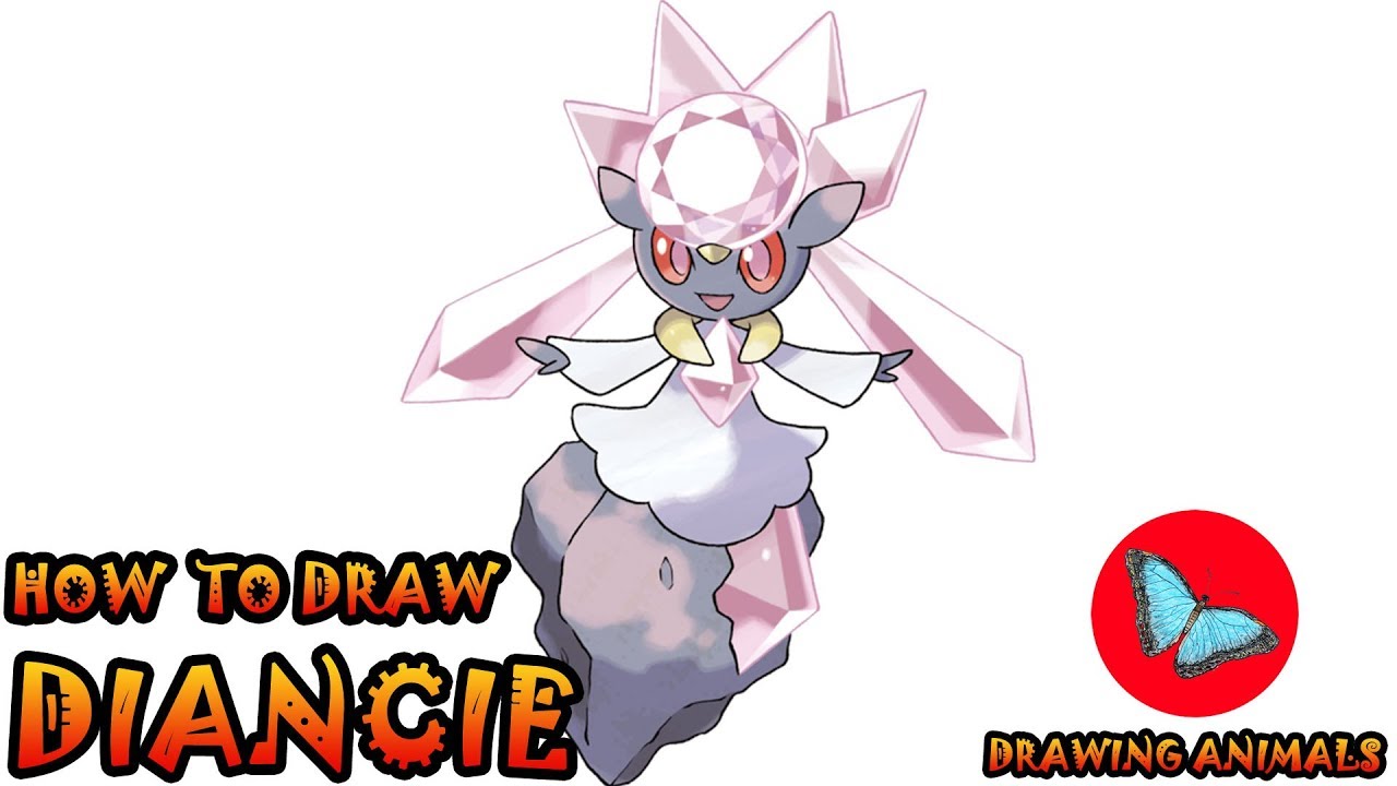 How To Draw Diancie Pokemon | Drawing Animals