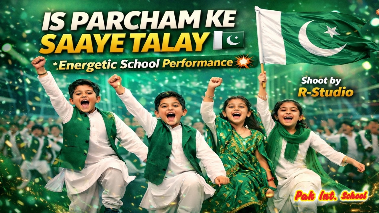 Is Parcham Ke Saaye Talay 🇵🇰 | School Children Performance | Shoot by R-Studio