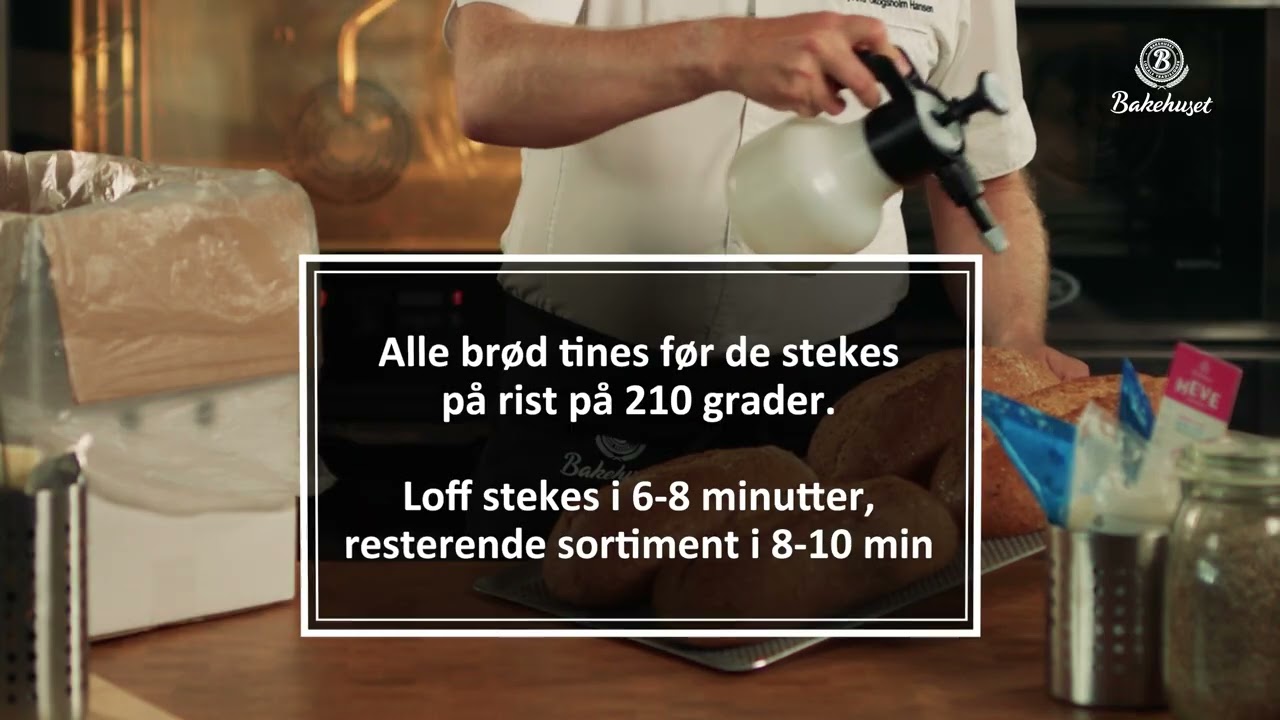 Kapittel 3: Brød: Tining, steking og heving