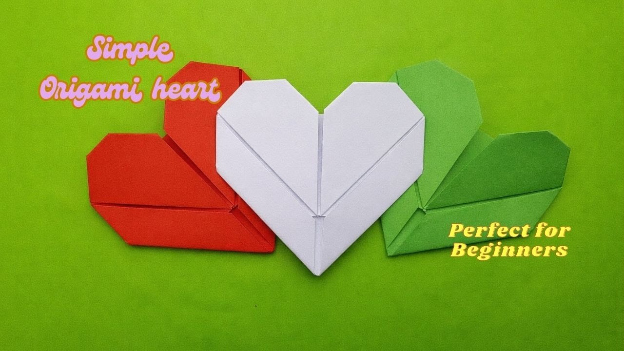 How to make a love Heart With A4 Paper - Simple Origami