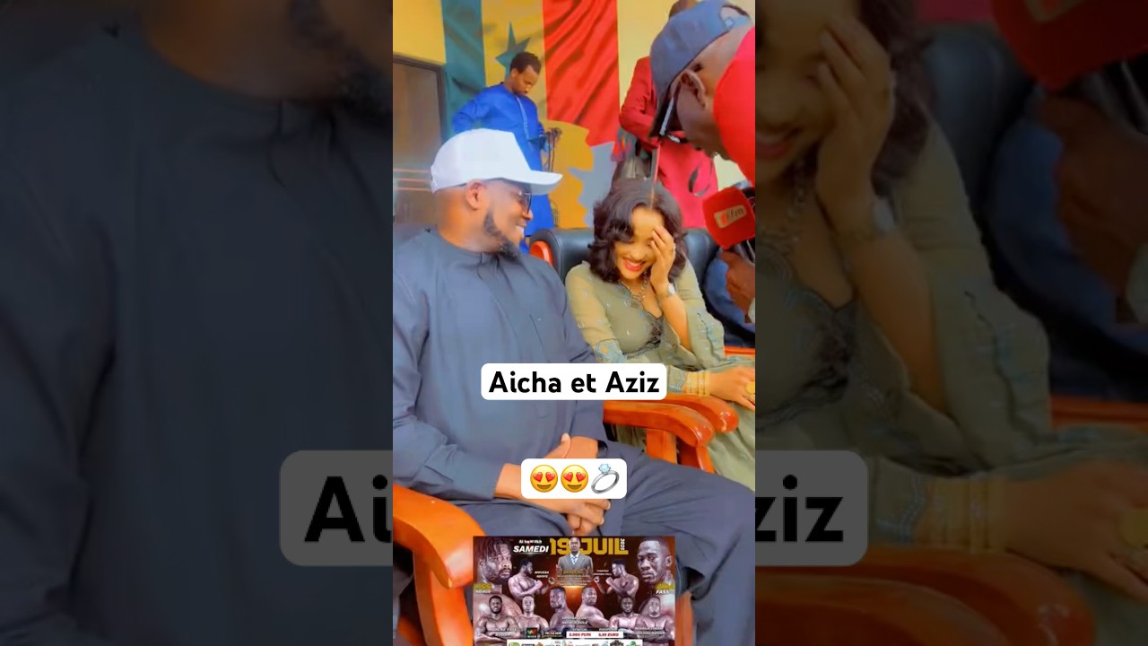 Aicha rassoul et Aziz Ndiaye 😍💍