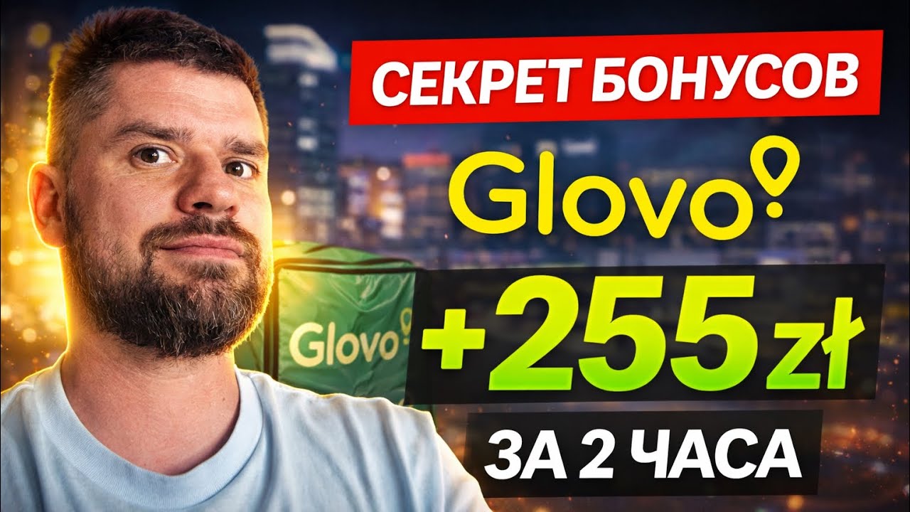 Секрет бонусов Glovo: как заработать 255 zł за 2 часа