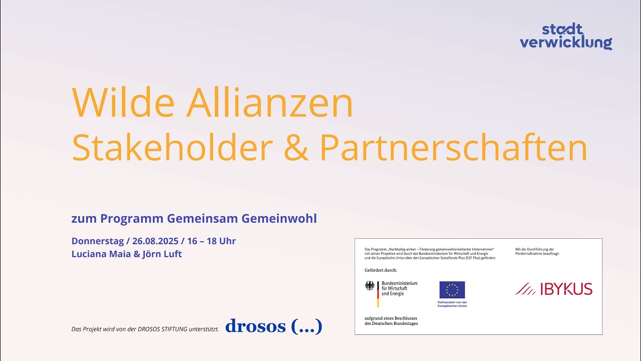 Wilde Allianzen – Stakeholder & Partnerschaften