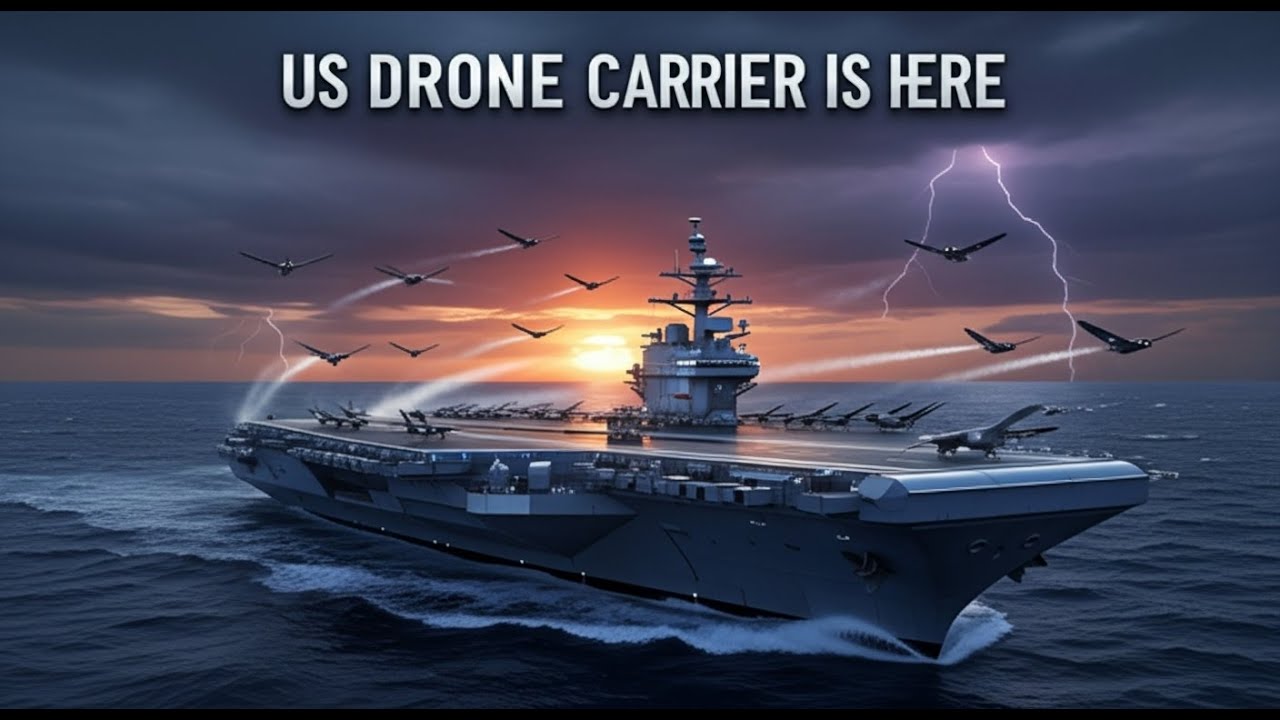 The Future of War: America&rsquo;s Drone Aircraft Carriers Explained