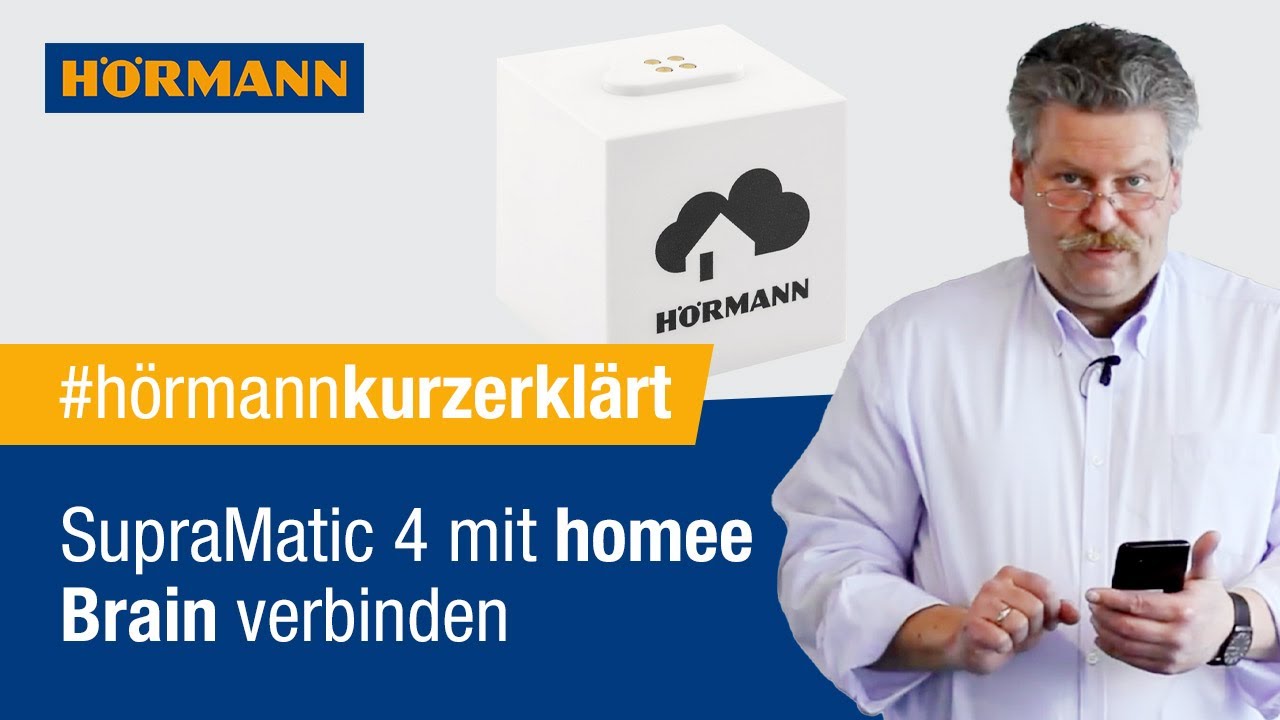 Garagentor-Antrieb SupraMatic 4 mit homee Brain verbinden (Android) | Hörmann