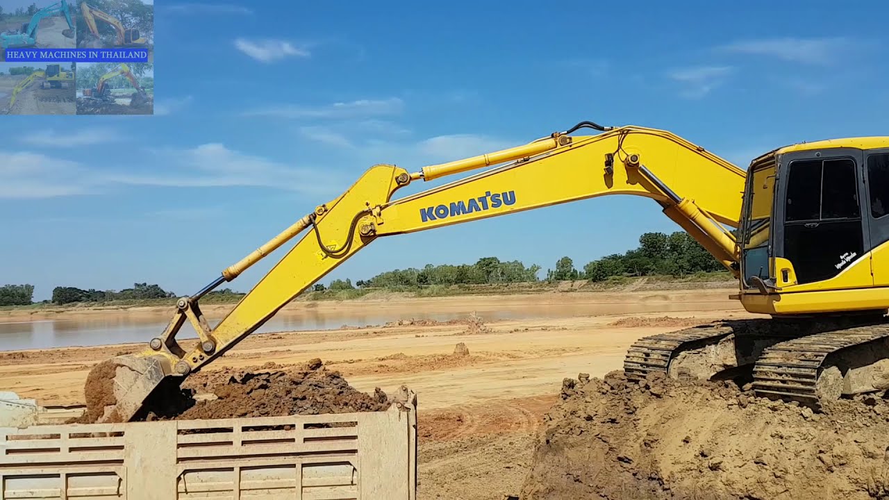 KOMATSU PC200-7 งานขุดลอกบึงจังหวัดสุโขทัย