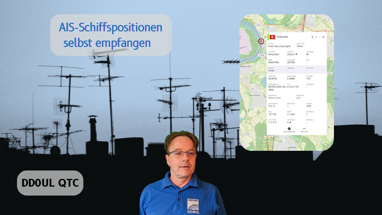 AIS-Schiffspositionen selbst empfangen #AIS #DIY #RTL2832