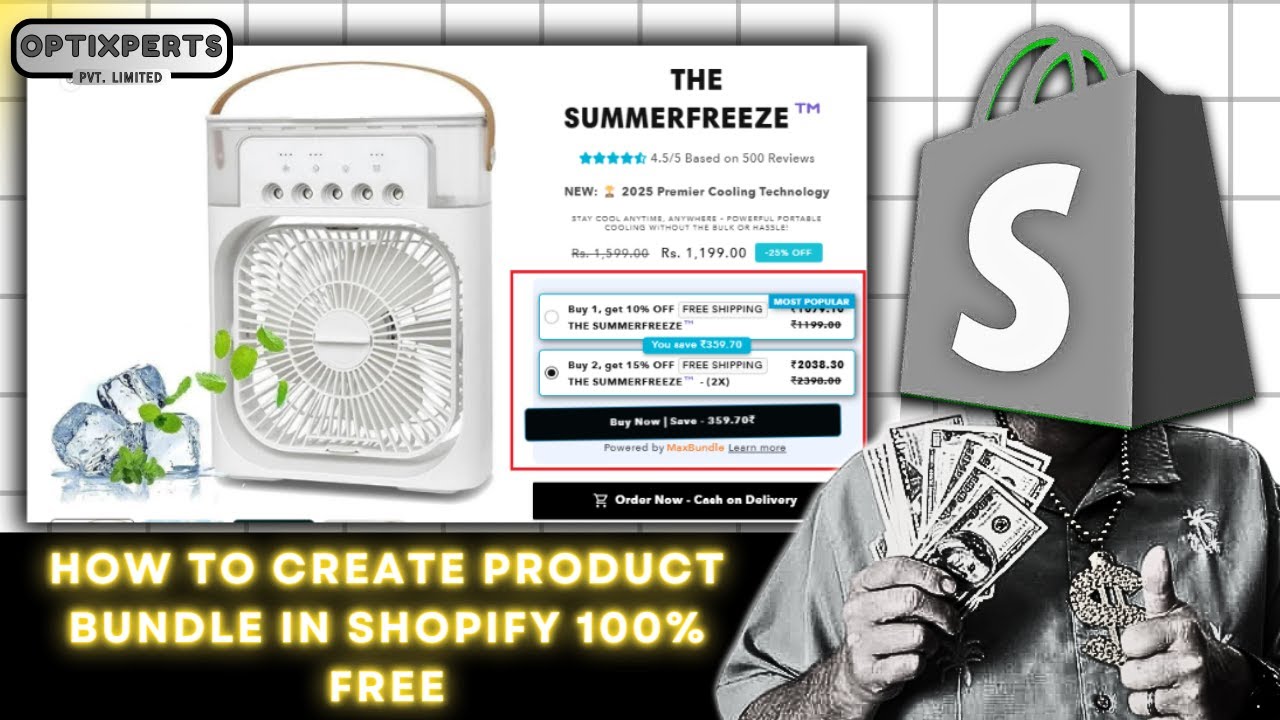 How to Create Product Bundle in #Shopify 100% Free - Optixpert