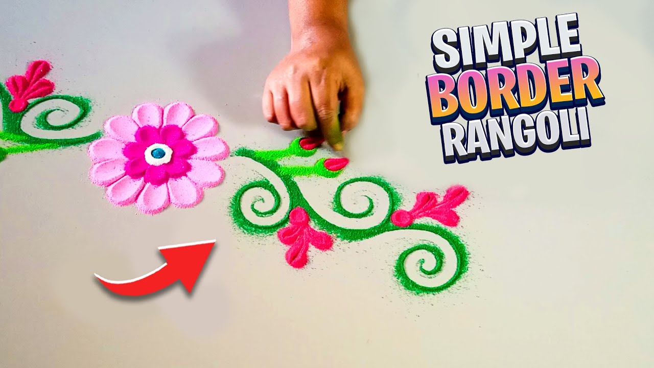 Simple rangoli designs for holi  | Rangoli for holi festival | Holi colourful rangoli | RR&RH