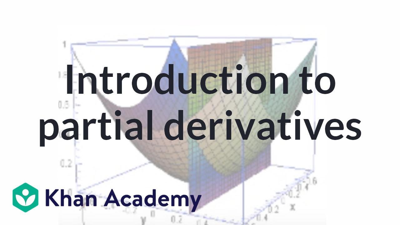 Partial derivatives | Multivariable Calculus | Khan Academy