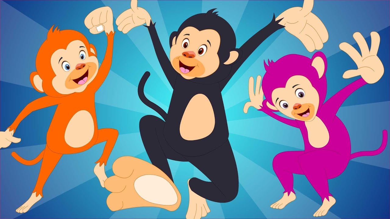five little monkeys | nursery rhymes | songs for children | kids videos