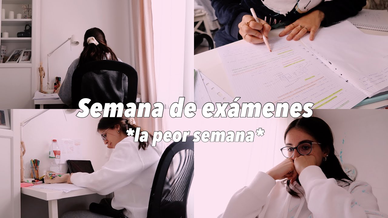 Una semana conmigo durante los exámenes trimestrales {la peor semana} 3a evaluación de 2do de bach🤧