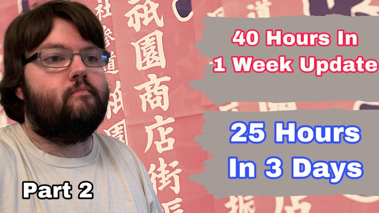 25 Hours Of Japanese Study In 3 Days [Full Time Language Challenge Part 2]