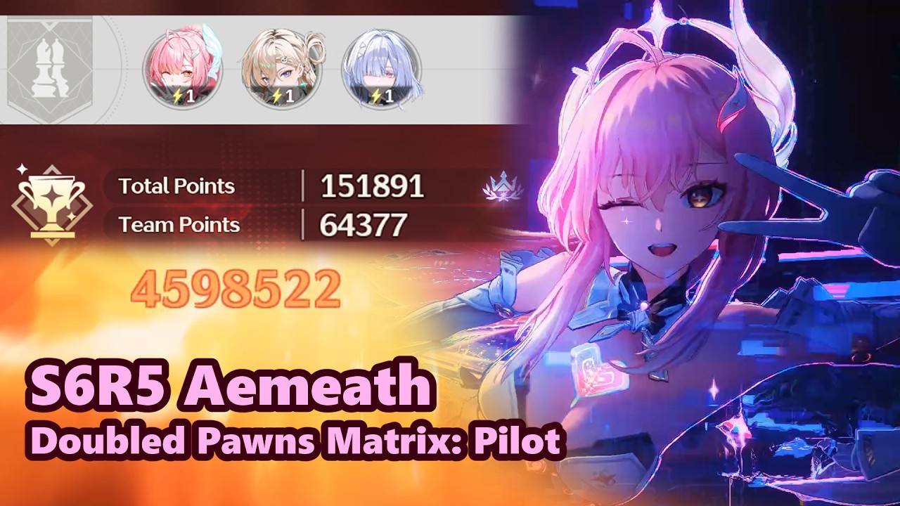 【鳴潮】6+5愛彌斯｜矩陣疊兵64377分｜S6R5 Aemeath｜64K Team Points｜Doubled Pawns Matrix: Pilot｜Wuthering Waves 3.1