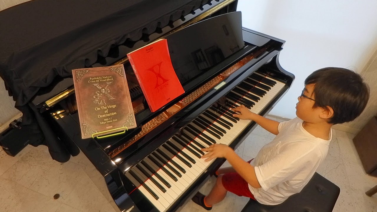 「Silent Jealousy」X JAPAN　10歳　小４　ピアノ男子
