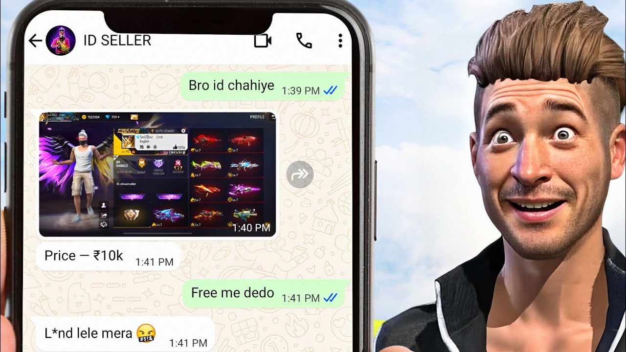 I Pranked Fake Free Fire ID Sellers On WhatsApp!