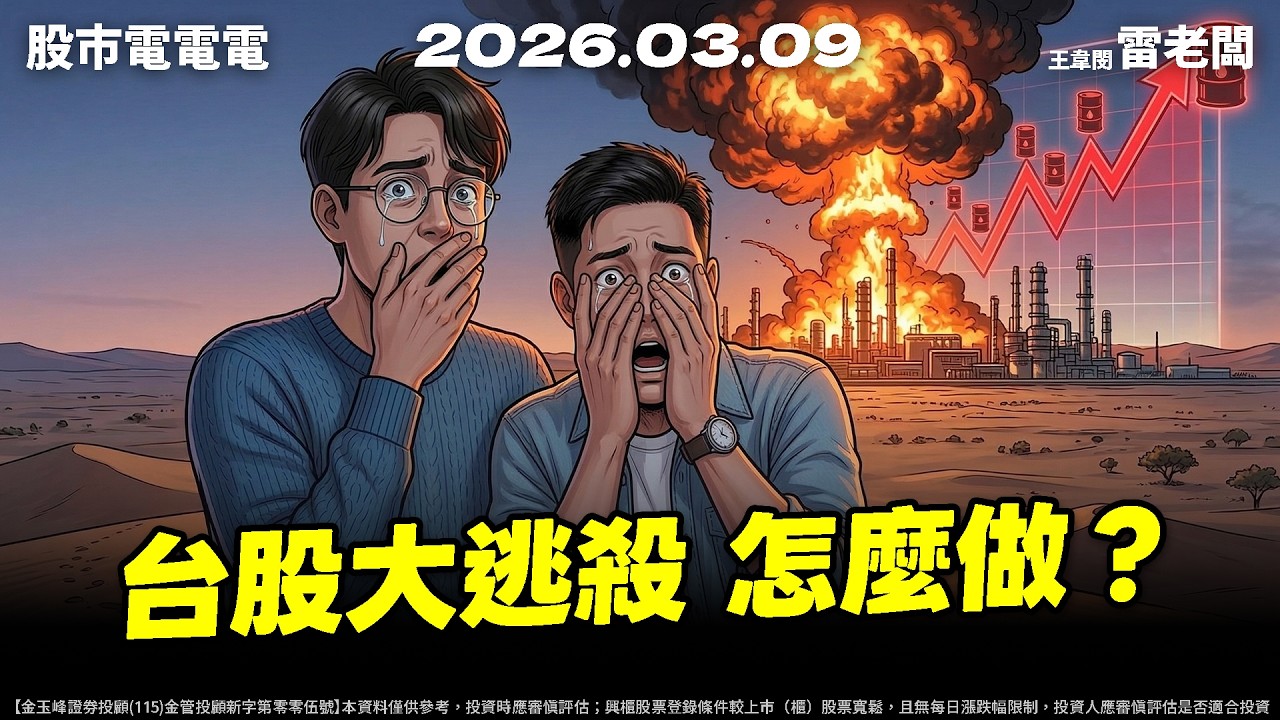 【台股大逃殺，怎麼做?】20260309 雷老闆《從0抱豹》EP446
