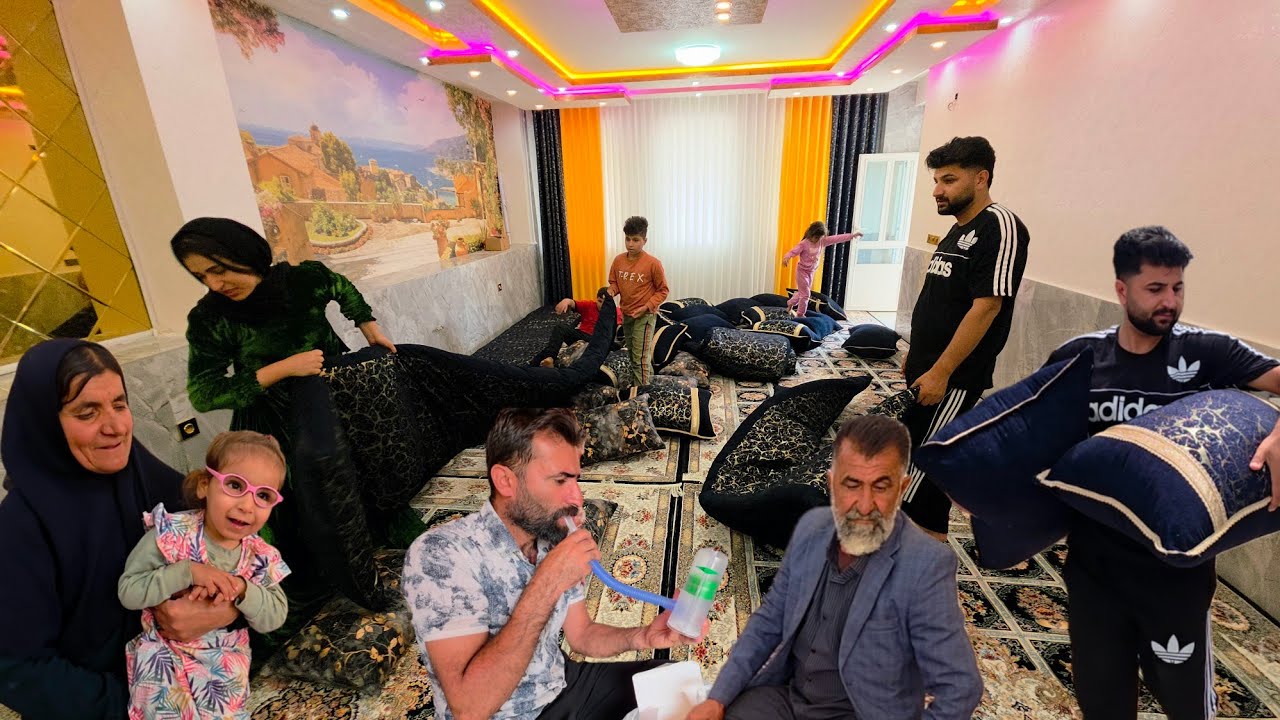 🌿 The Rural Family of Peren🎁🛍Mahdi is preparing the rural house even more for living and comfort 🏡✨