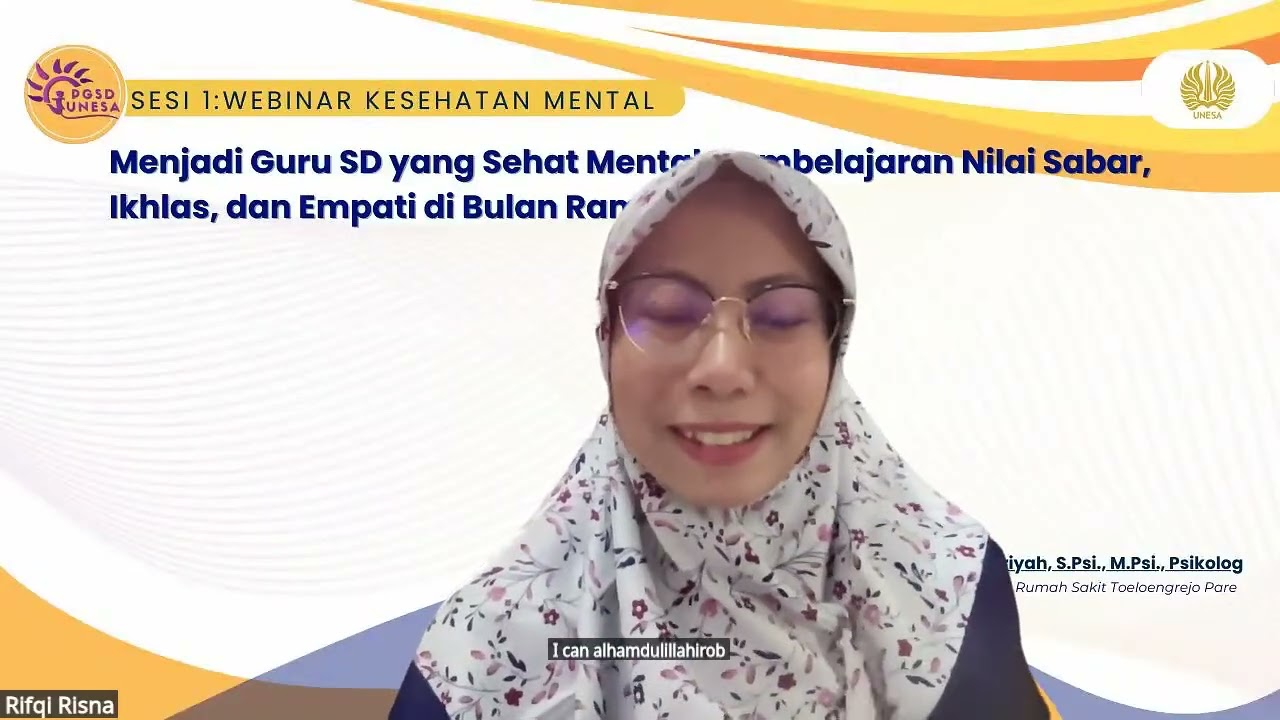 Salinan dari WEBINAR KESEHATAN MENTAL PGSD UNESA