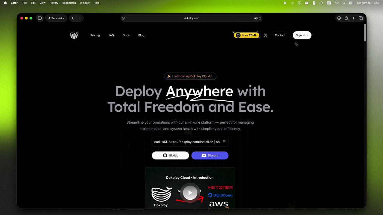 Deploy apps fast with Dokploy