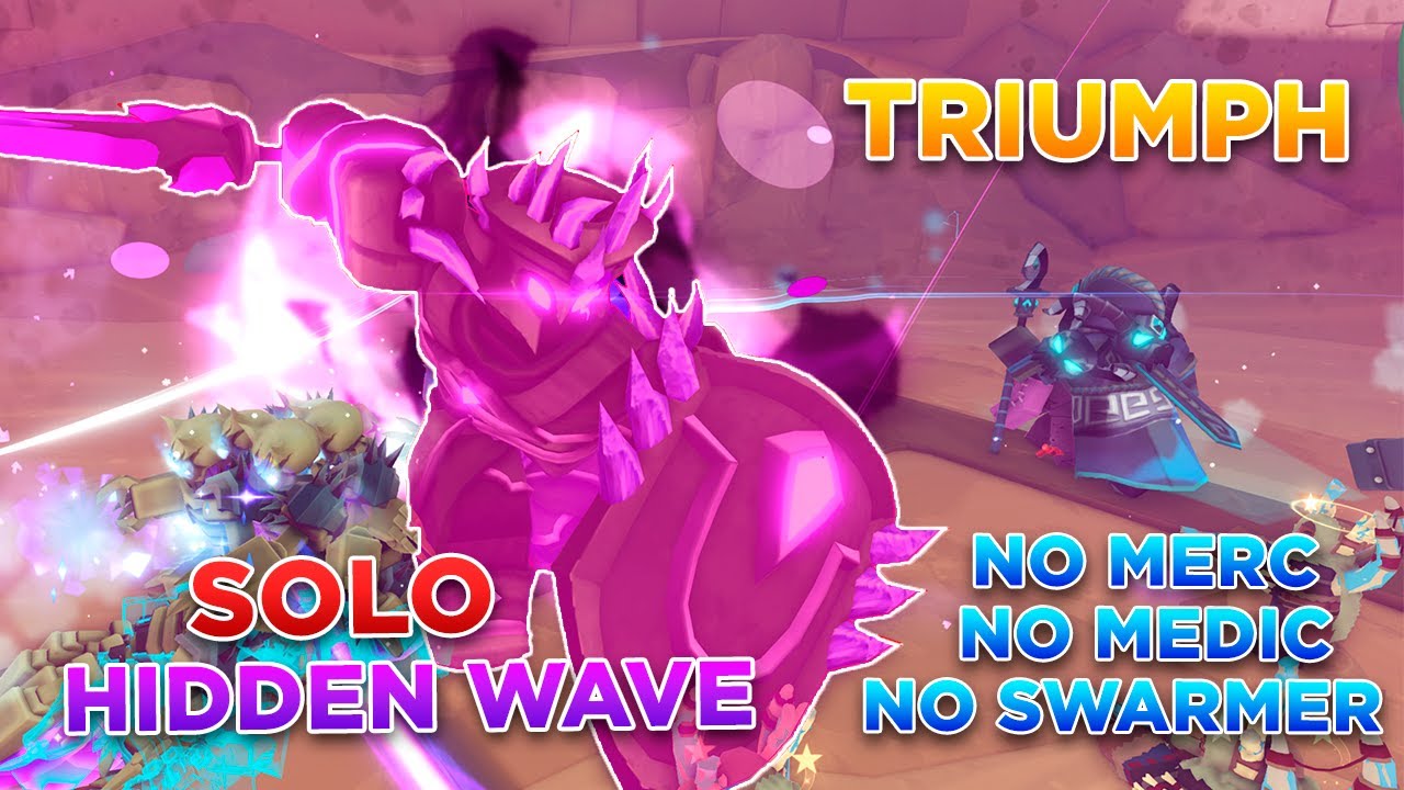 [NO MERC BASE/MEDIC/SWARMER] Solo Hidden Wave Triumph || Roblox Tower Defense Simulator