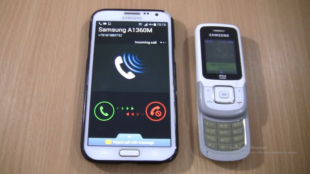 Over the Horizon Incoming call & Outgoing call at the Same Time Samsung Galaxy Note 2+Samsung E1360M