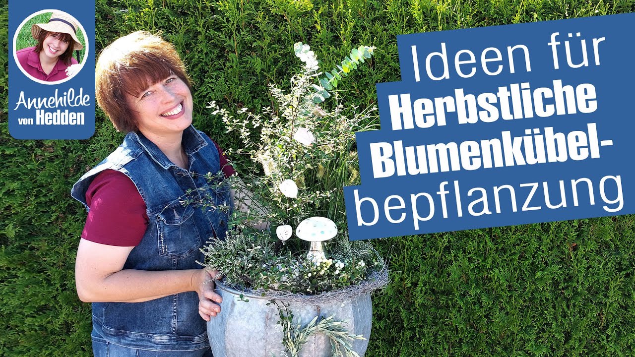 Moderne Herbstbepflanzung für Blumenkübel, schnell mal selber machen