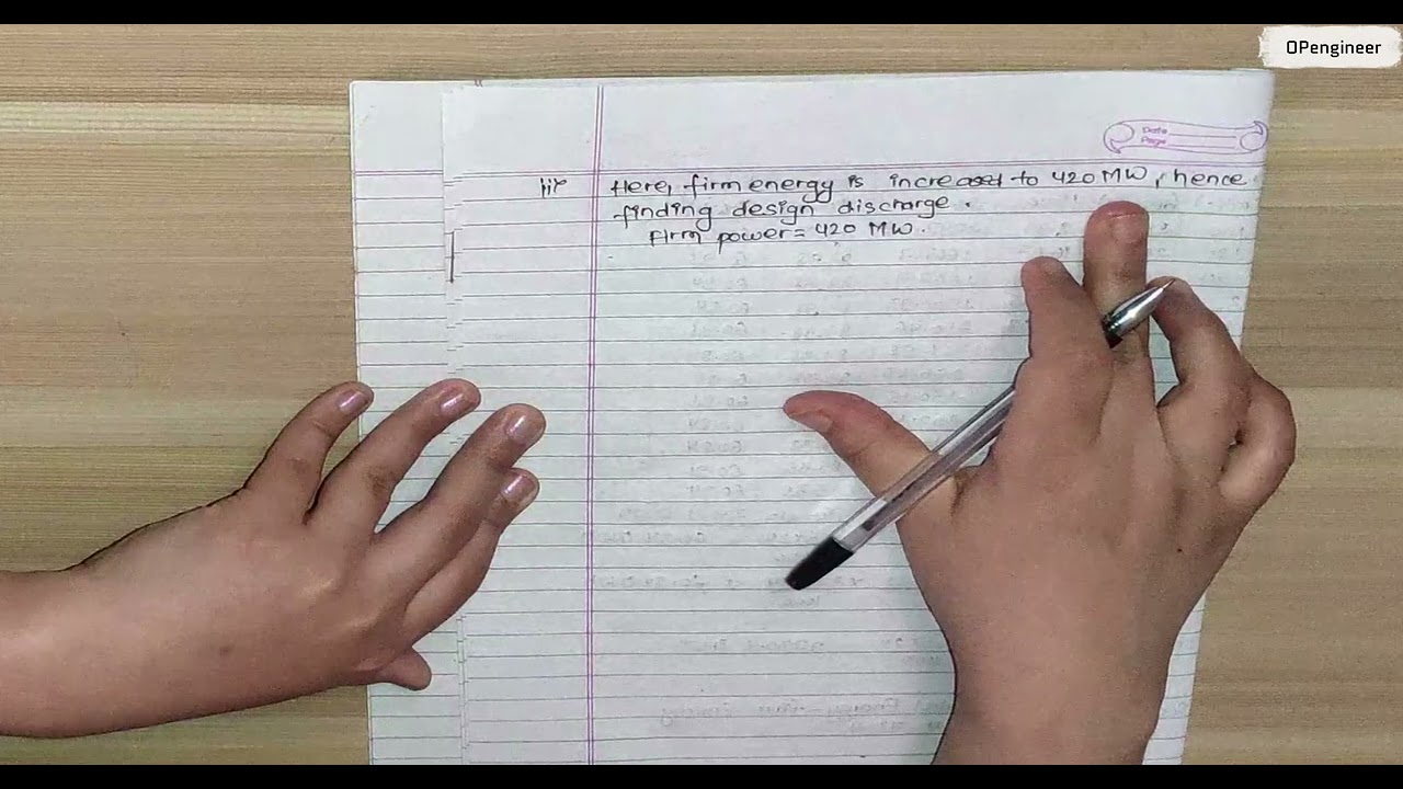 Calculate Annual firm energy, secondary energy &Storage requirement|| Hydropower Numerical
