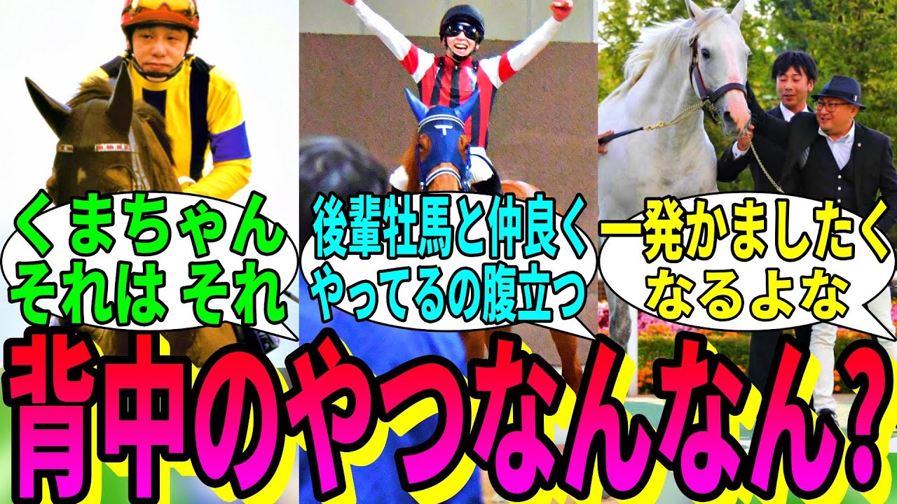 【競馬の反応集】「せなかにのってくるひとアンチスレ」に対する視聴者の反応集