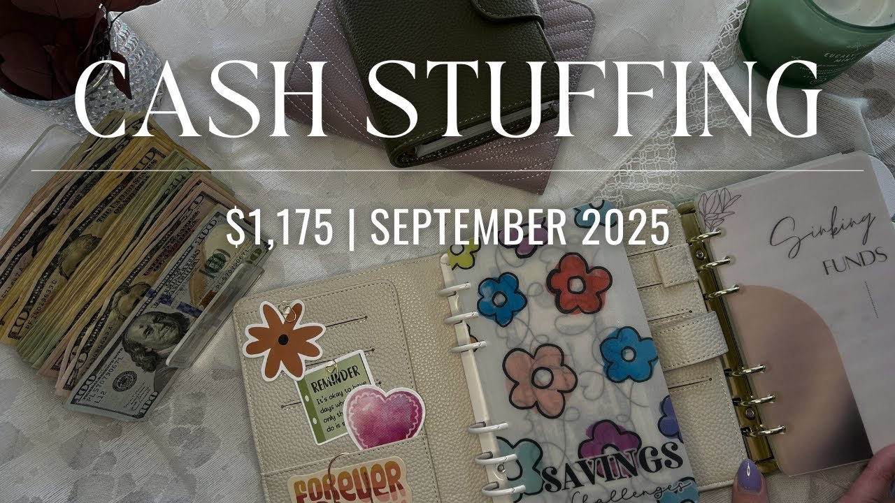 Cash Envelope Stuffing $1,175! | September 2025