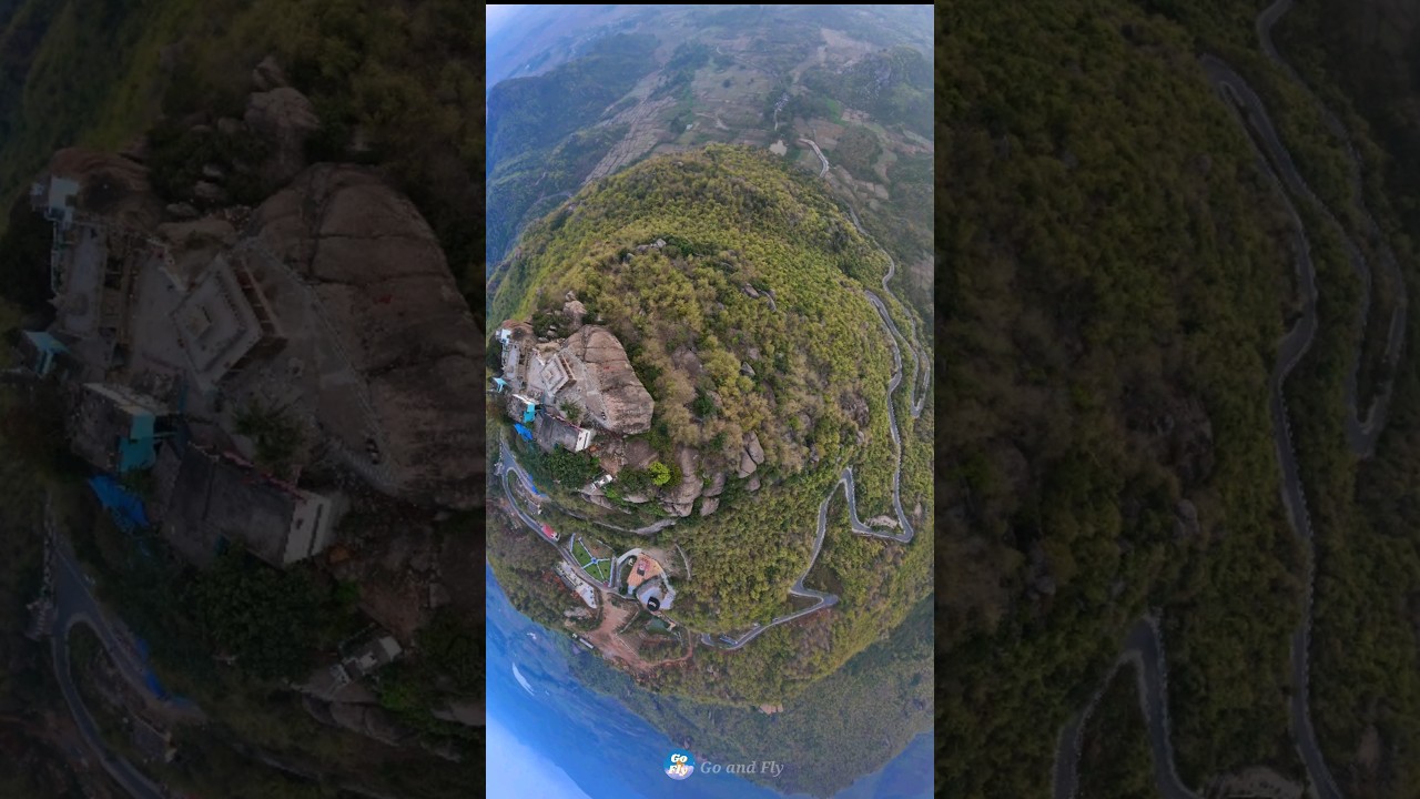 Drone view balakumari temple 