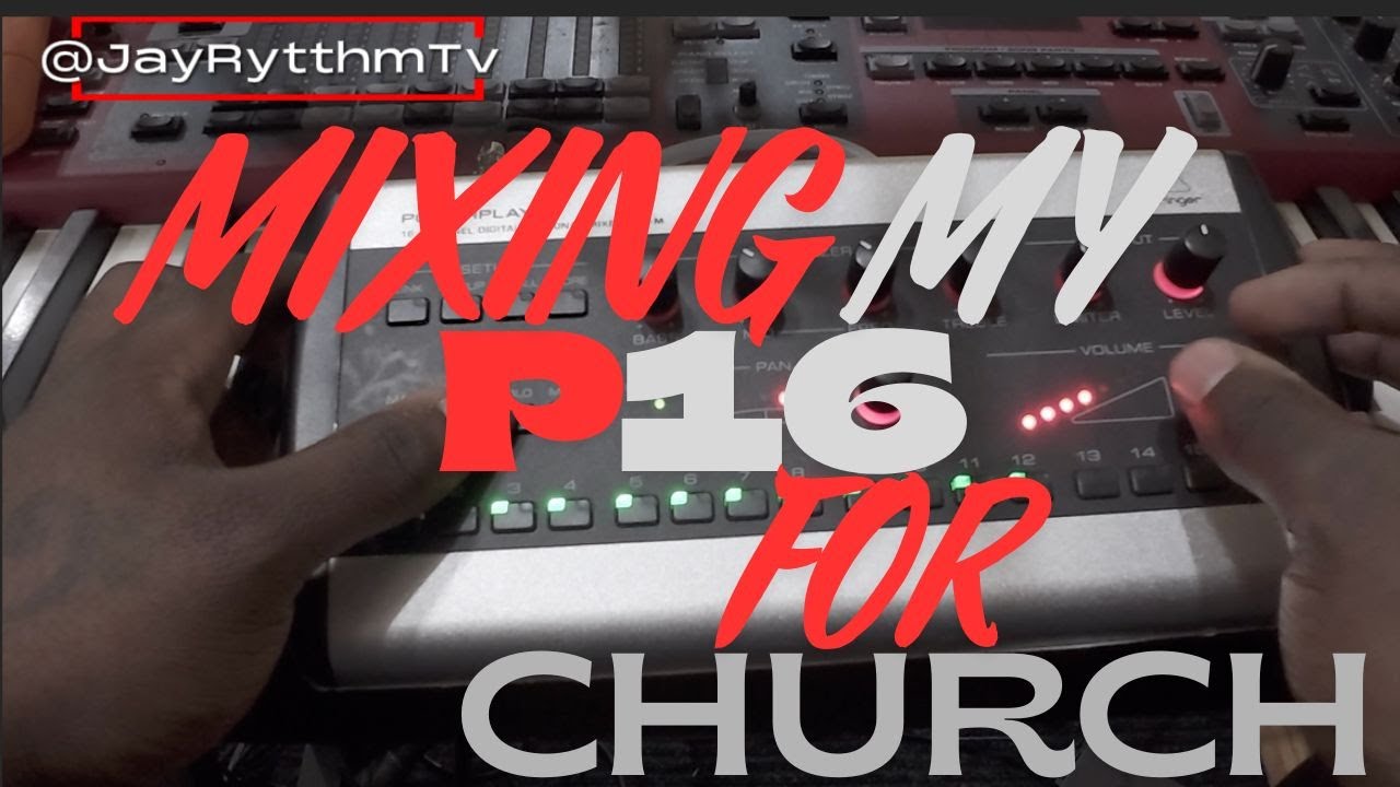 Mixing My P16 for Church! #P16 #behringer #Church