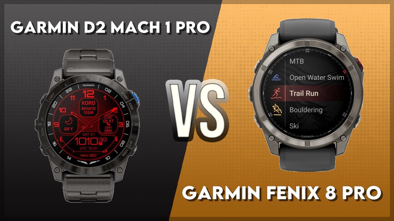 Garmin D2 Mach 1 Pro vs Garmin Fenix 8 Pro Comparison