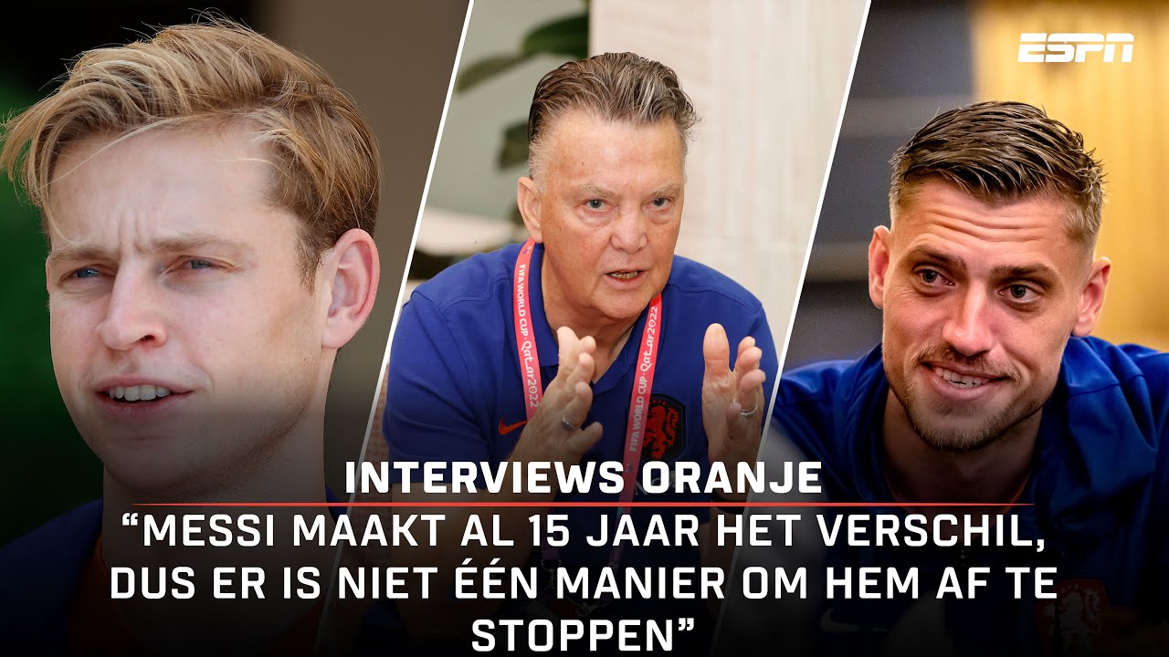 Iedereen geniet van de sfeer 🧡😍 | Interview Louis van Gaal, Frenkie de Jong & Andries Noppert