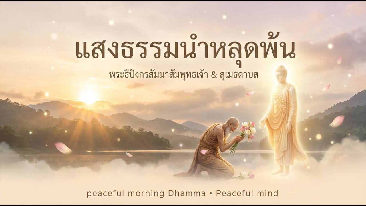 แสงธรรมนำหลุดพ้น | 1 พระธีปังกรสัมมาสัมพุทธเจ้าและสุเมธดาบสโพธิสัตว์ | ธรรมะสงบยามเช้า สบายใจ