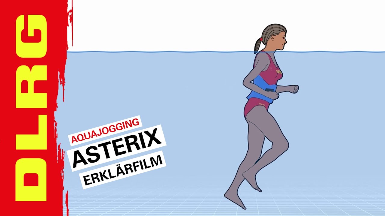 DLRG | Aquajogging-Schritttechniken: Asterix