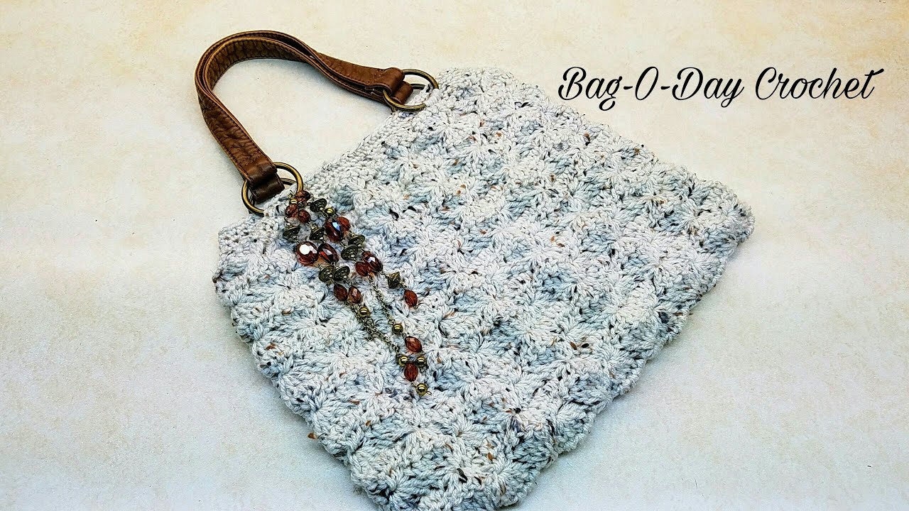 How To Crochet A Bag | Snow in the Alps Handbag Purse Bag O Day Crochet TUTORIAL #406