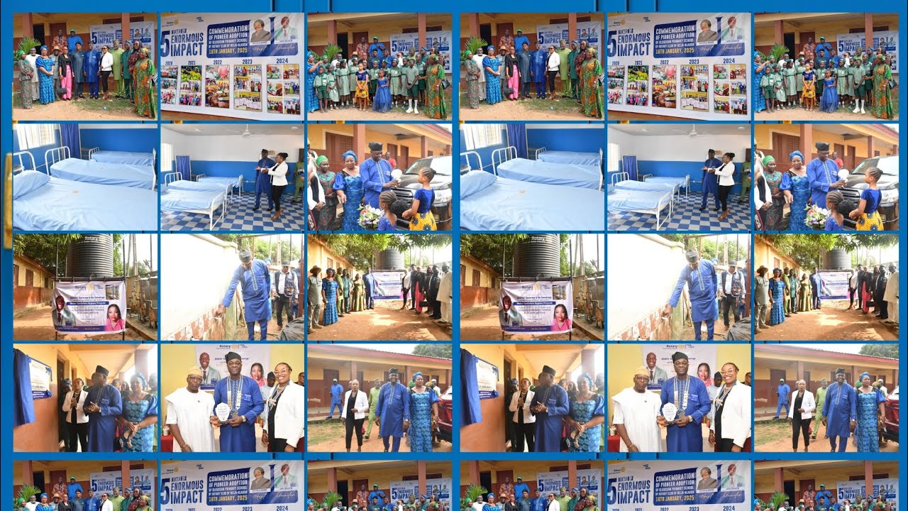 The Commemoration Of The Adoption Of Olusosun Primary School by Rotary Club Of Ikeja Alausa 